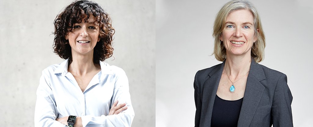 L: Emmanuelle Charpentier; r: Jennifer Doudna. 