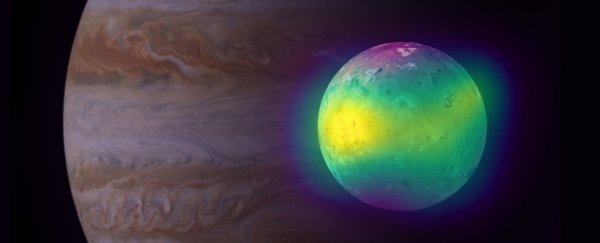 For the first time, astronomers see plumes of sulfur dioxide from the volcanoes of Io