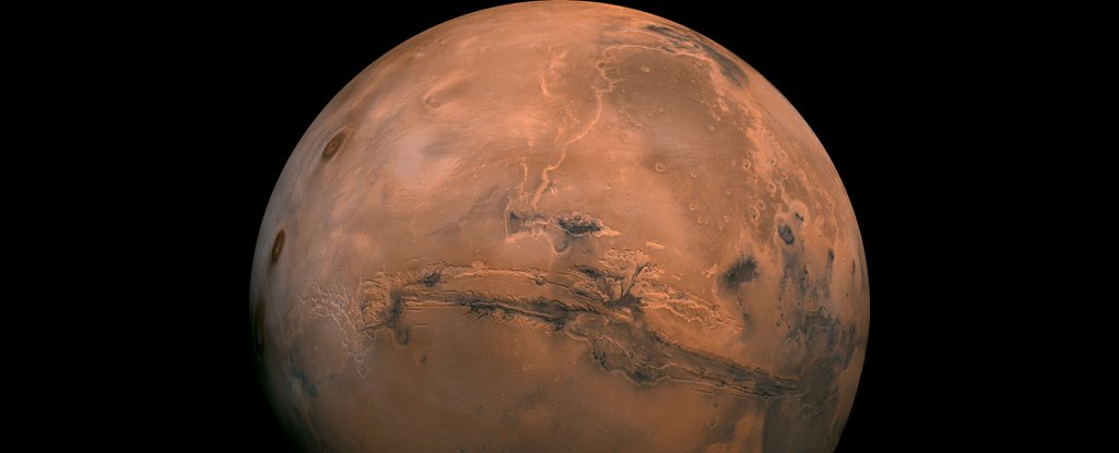 Mosaic of Mars captured by the Viking Orbiter 1. 