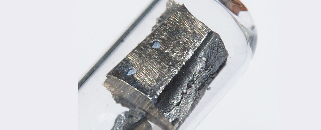 A small piece of neodymium. 