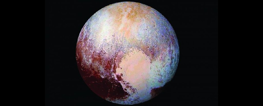 False colour image of Pluto. 