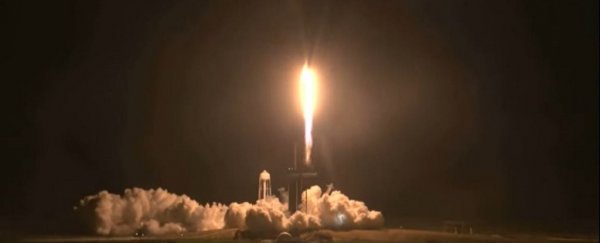 Success! SpaceX just launched 4 astronauts into orbit in historic NASA mission