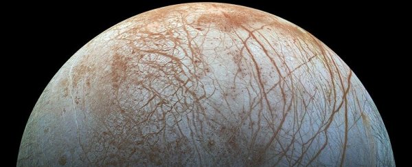 The ice on Jupiter's moon Europa could be literally glowing in the dark, study hints