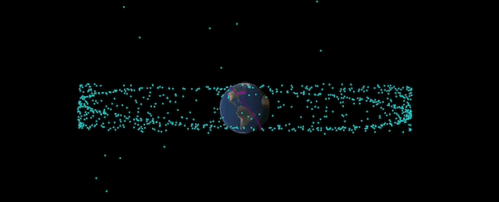 Animation of Apophis' 2029 flyby of Earth. 