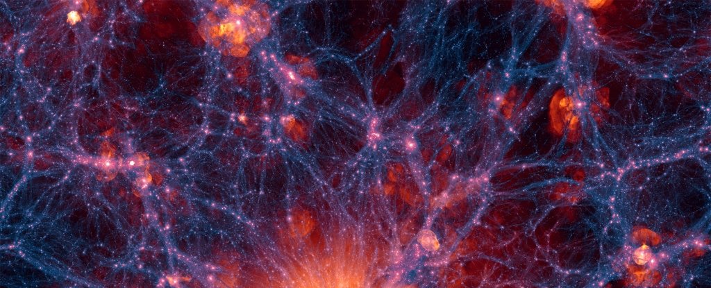 A simulated galaxy cluster 