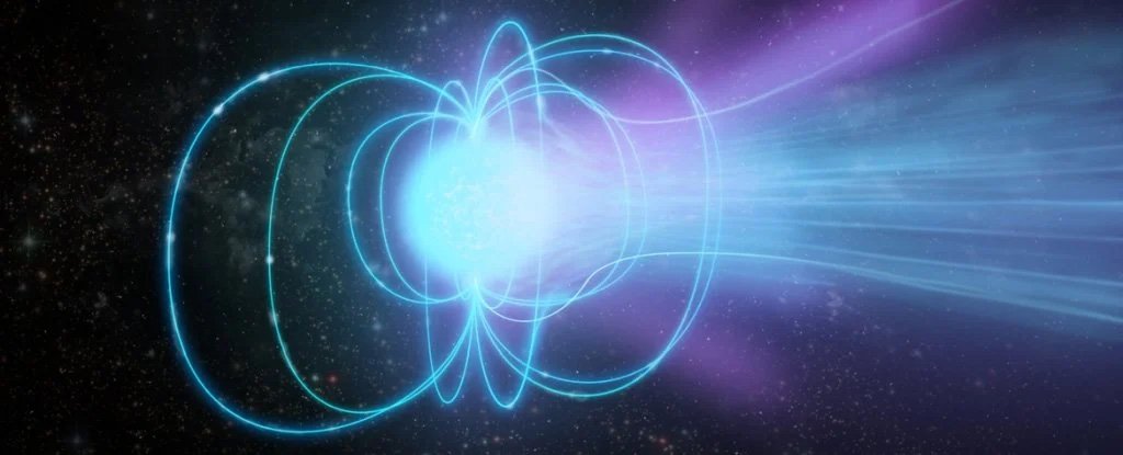 Artist's impression of a magnetar. 