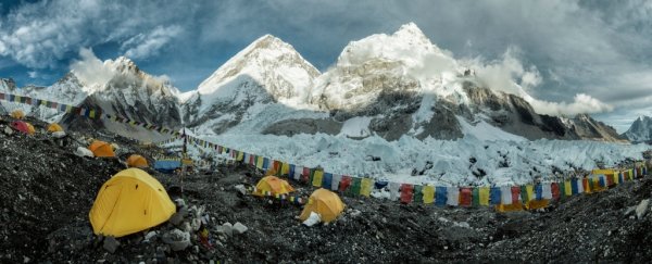 Even Mount Everest, the highest peak in the world, cannot escape microplastics