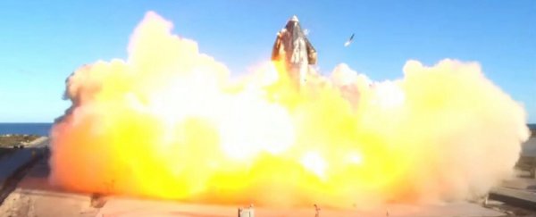 SpaceX Starship prototype launched successfully... and then crashed in a huge fireball