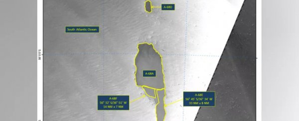 Good news! The huge iceberg heading for a penguin colony has splintered even more