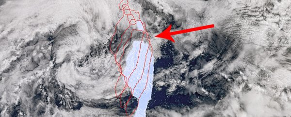 That giant iceberg heading straight for a penguin colony has cracked into 2 pieces