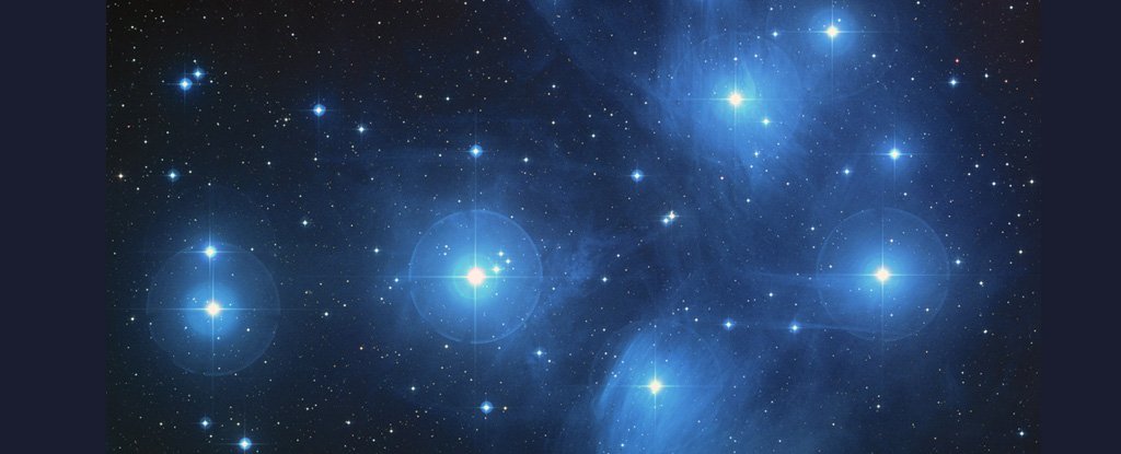 Hubble image of the Pleiades. 