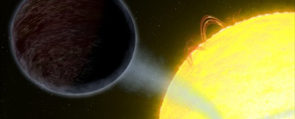 One of the blackest planets in the galaxy is headed for a fiery death