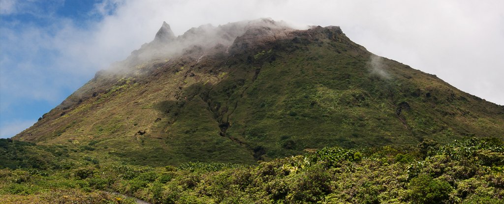 La Soufrière volcano. 