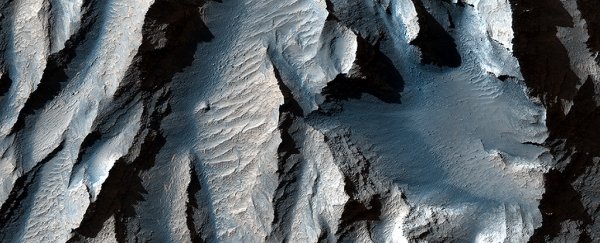 This breathtaking close-up of Mars' 'grand canyon' is giving us goosebumps