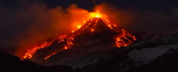 Stunning video reveals Mount Etna erupting, as Europe's largest volcano lets loose