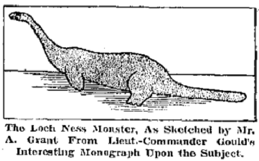 Arthur Grant loch ness sketch