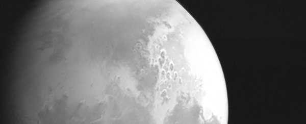 We just got the first photo of Mars from China's Tianwen 1 probe, and it's breathtaking