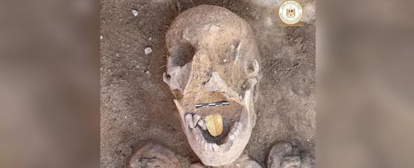 2,000-year-old mummy buried with a gold tongue uncovered in Egypt