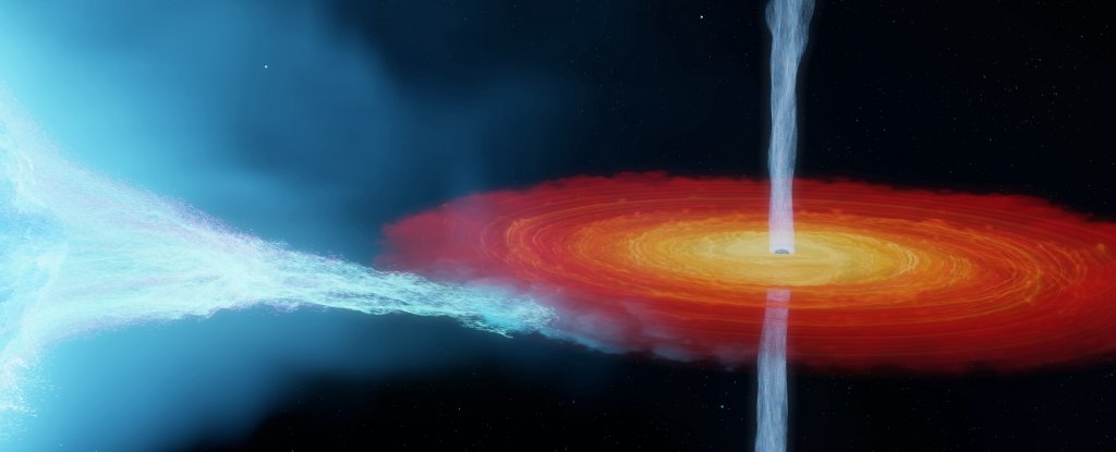 Artist's impression of the Cygnus X-1 system. 