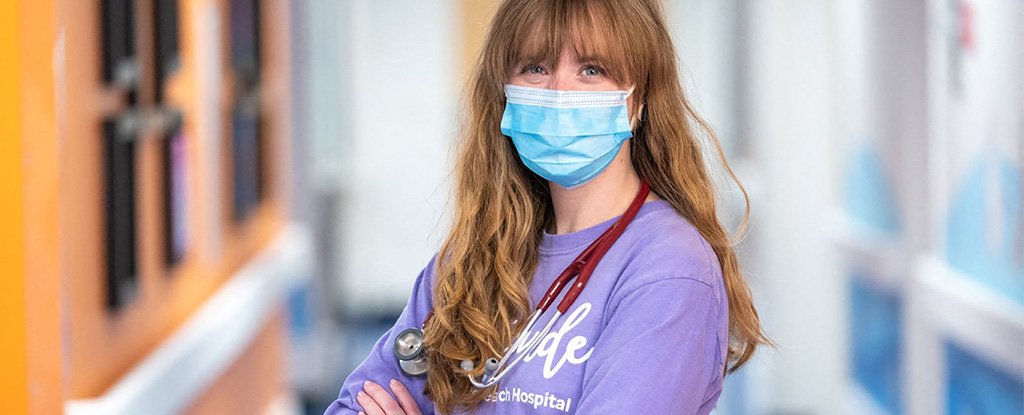 Hayley Arceneaux at her work, St Jude's Children's Research Hospital. 