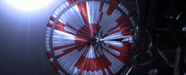 There's a secret message coded into Percy's parachute. But it's not the only one