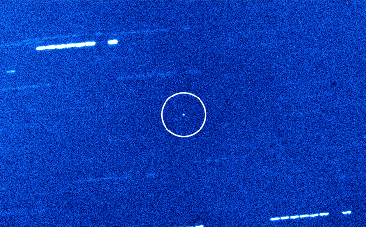 'Oumuamua through the William Herschel Telescope. (Queen's University Belfast/William Herschel Telescope)