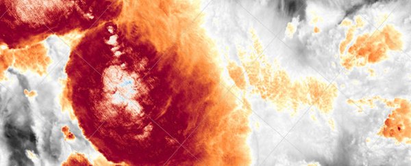 A Pacific storm cloud has smashed the records for coldest temperature ever