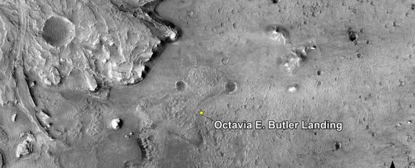 Percy's landing site has been named for Octavia E. Butler, and it fits so beautifully