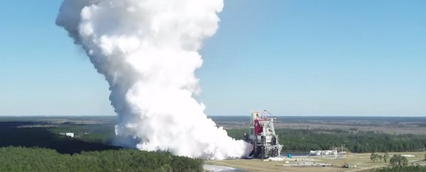 NASA's enormous Moon rocket core just passed a grueling test