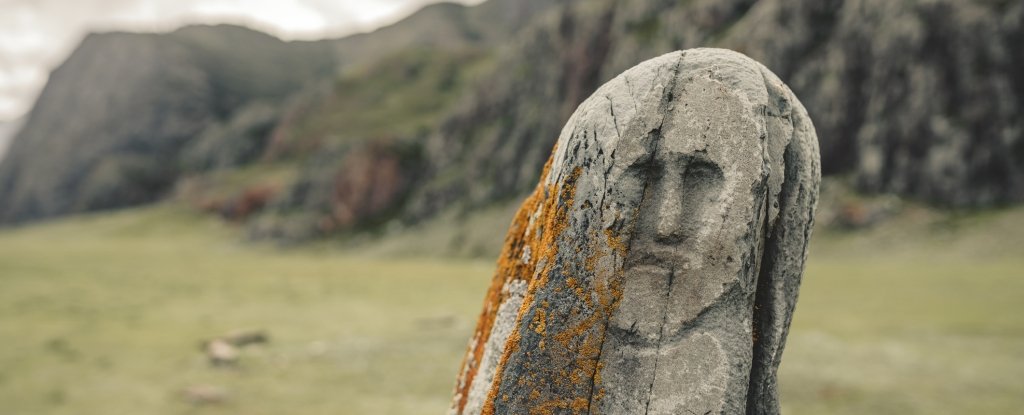 Scythian stone carving in Adyr-Kahn. 