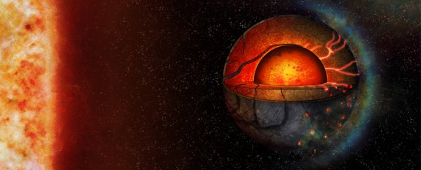 Astronomers have found the first evidence for tectonic activity on an exoplanet