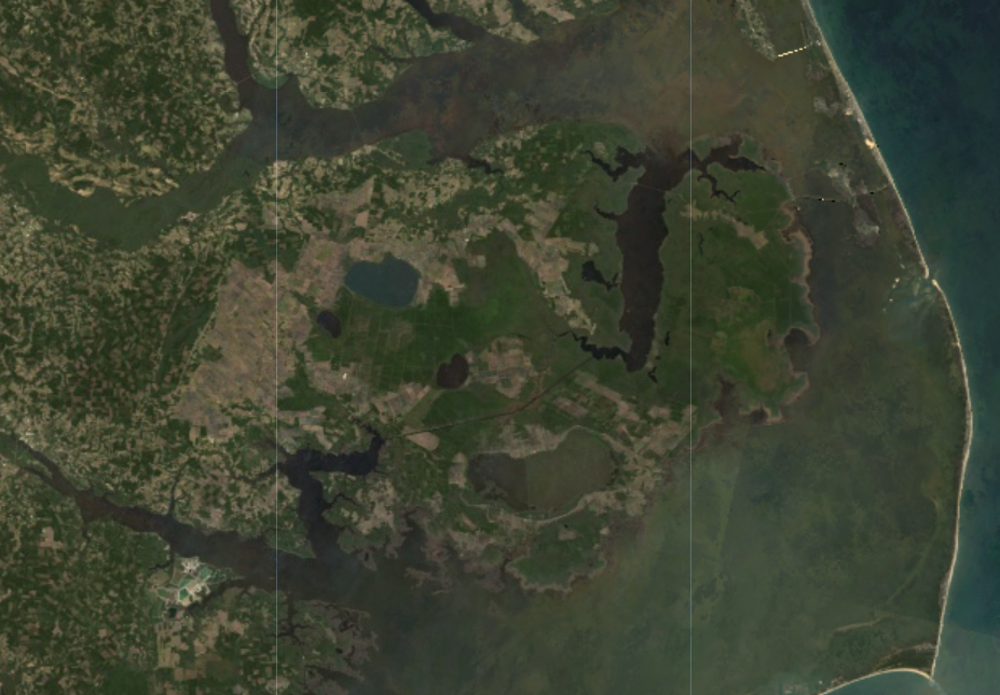 landsat image of north carolina