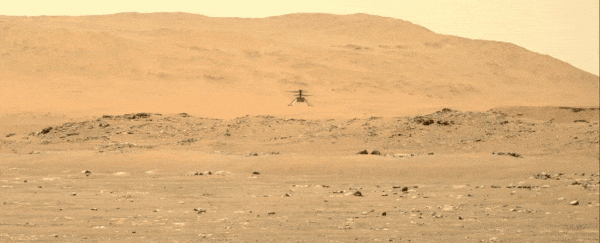 Ingenuity just made its 2nd flight on Mars, this time SIDEWAYS