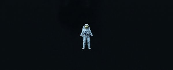 Astronaut floating in space