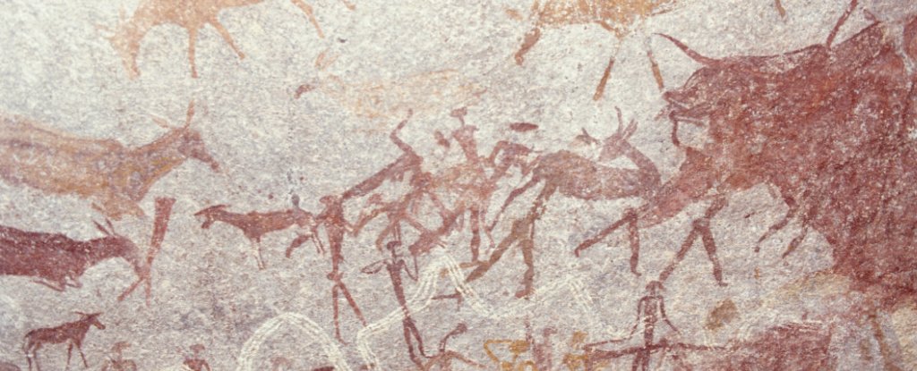 Cave art of ancient hunters