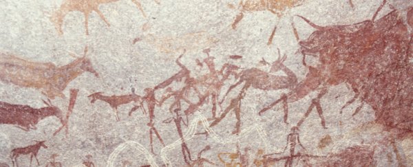 Cave art of ancient hunters