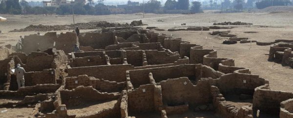 Remains of the 3,000-year-old 'Lost Golden City' discovered beneath Egyptian sands