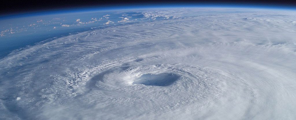 Hurricane Isabel in 2003 as seen from the International Space Station. 