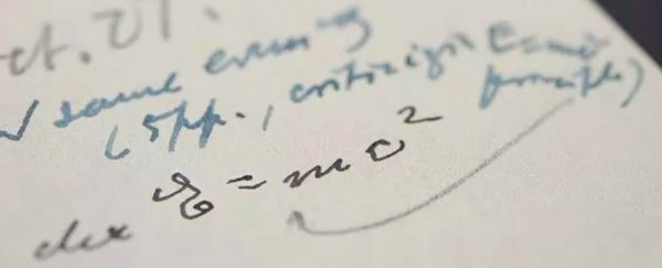 Letter with E=mc2 written in Einstein's hand was just sold for $1.2 million