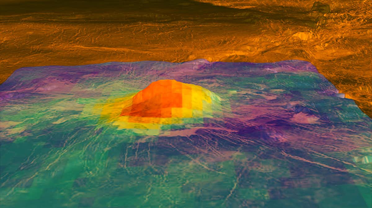 Idunns Mons, a volcanic peak on Venus may still be active. (EarthSky)
