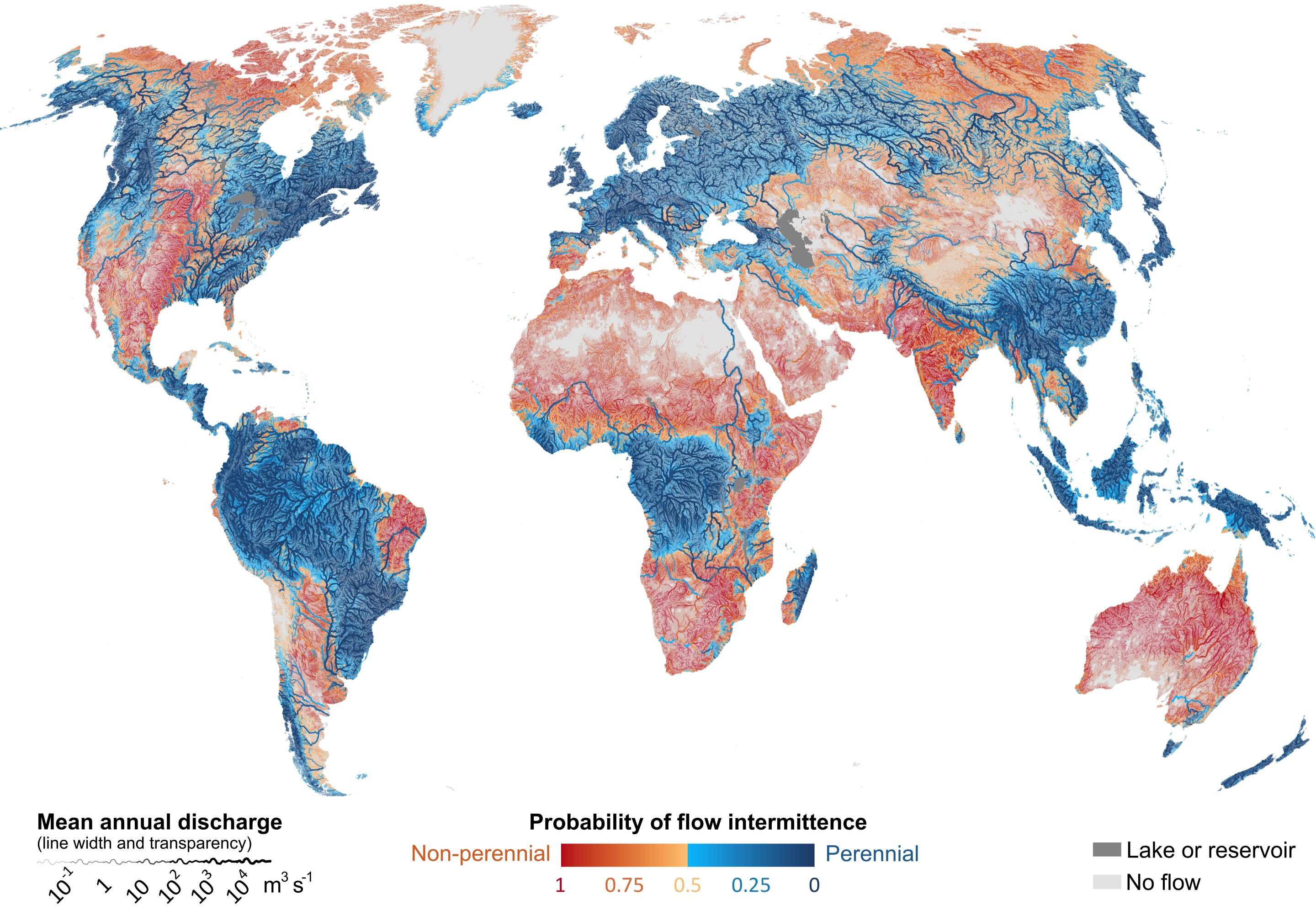 most rivers run dry