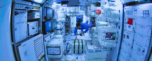 For the first time, astronauts have entered China's orbiting space station