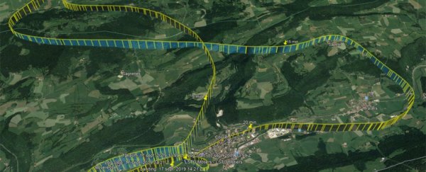 A key property of life has been detected from high altitude for the first time