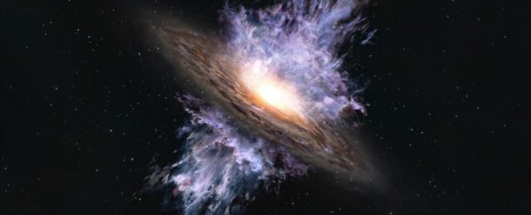 A colossal black hole storm has been detected raging in the early Universe
