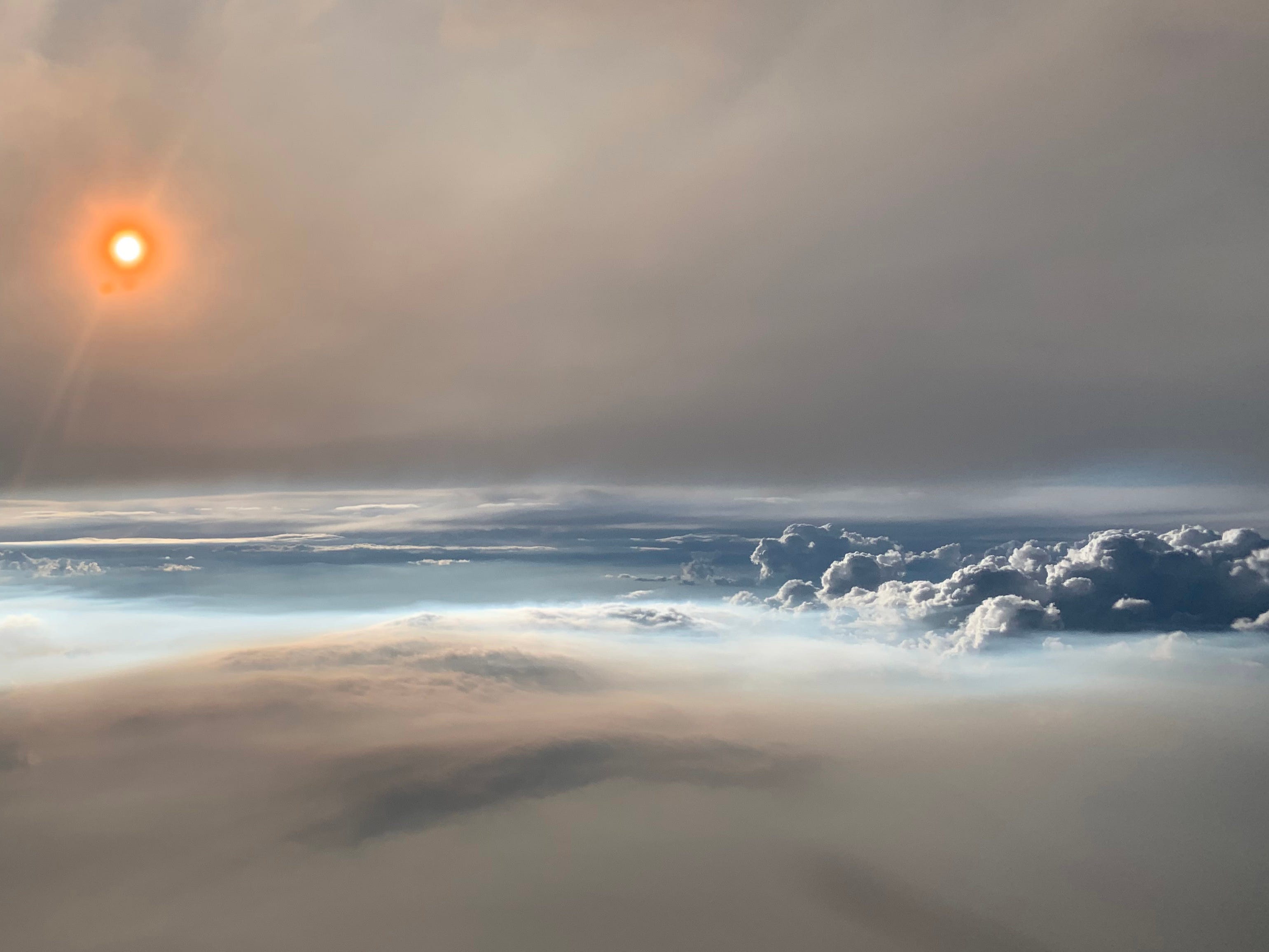 Pyrocumulonimbus cloud, 9.144 m up, eastern Washington, August 2019. (NASA Earth Observatory)