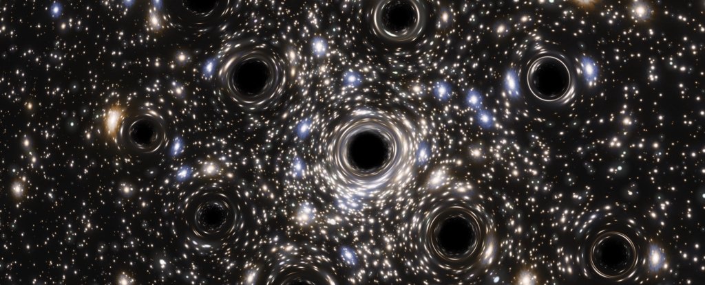 A fluffy cluster of stars spilling across the sky may have a secret hidden in its heart: a swarm of over 100 stellar-mass black holes. If this finding