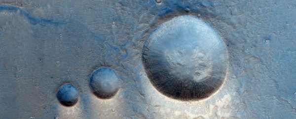 We can't stop looking at these stunning impact craters on Mars