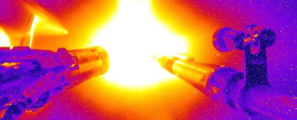 Nuclear scientists using lasers the size of three football fields said Tuesday they had generated a huge amount of energy from fusion, possibly offeri