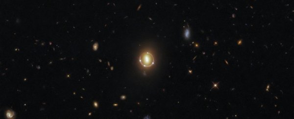 Hubble captures a stunning 'Einstein ring' magnifying the depths of the Universe
