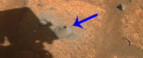 NASA's Perseverance just had a unique problem while digging up its first Mars rock